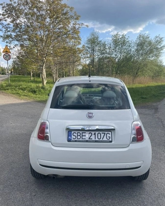 Fiat 500 cena 17800 przebieg: 159000, rok produkcji 2008 z Biała małe 301